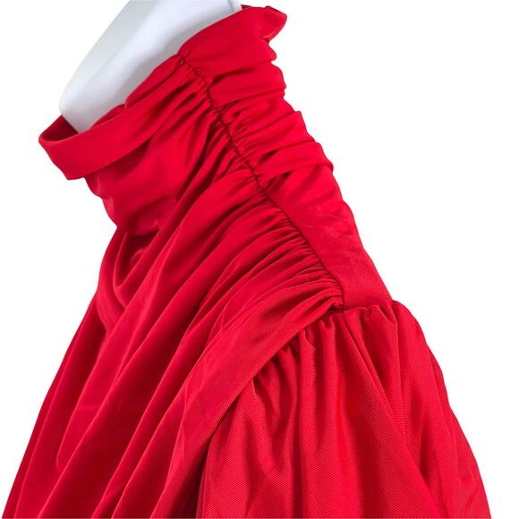 Bisou Bisou The Sophie Top Blouse Red Medium NEW - Picture 6 of 13